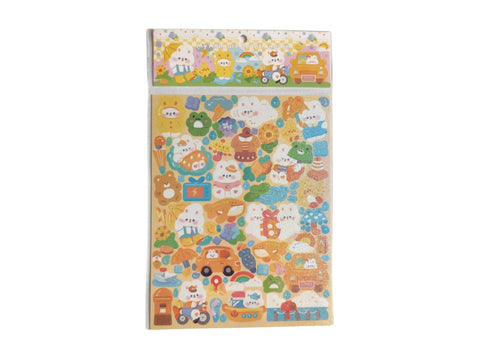 Sticker My Animal Friends And me Yellow - Pig Rabbit Shop Kpop store Spain