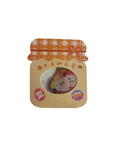 Sticker Orange Jar (20 pieces) - Pig Rabbit Shop Kpop store Spain
