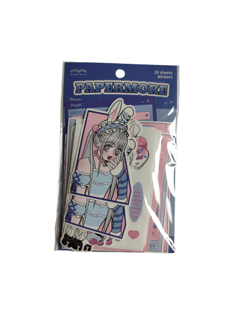 Sticker Papermore Blue (20 pieces) - Pig Rabbit Shop Kpop store Spain