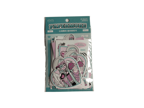 Sticker Papermore Cian (20 pieces) - Pig Rabbit Shop Kpop store Spain