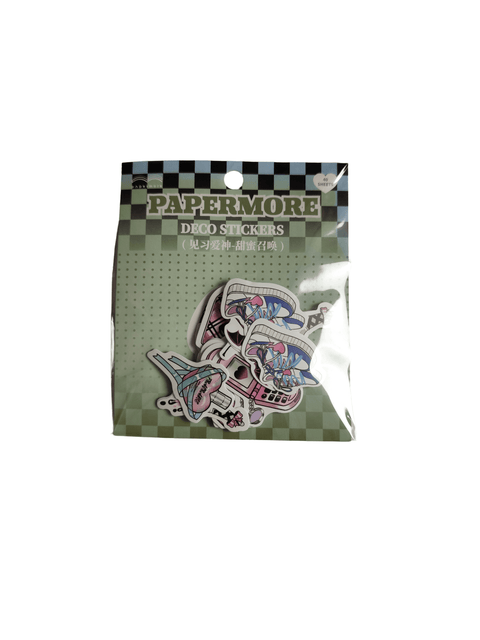 Sticker Papermore Green (40 pieces) - Pig Rabbit Shop Kpop store Spain