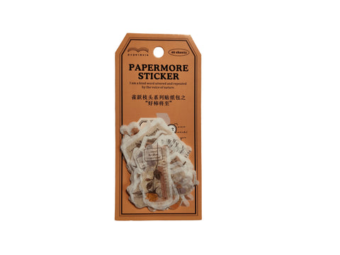 Sticker Papermore Sticker Orange (40 pieces) - Pig Rabbit Shop Kpop store Spain