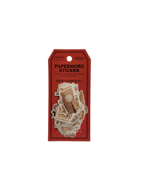 Sticker Papermore sticker Purple (40 pieces) - Pig Rabbit Shop Kpop store Spain