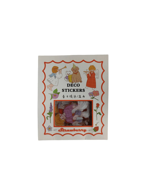 Sticker Strawberry Deco - Pig Rabbit Shop Kpop store Spain