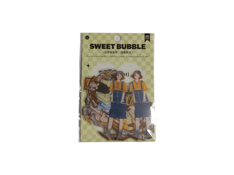 Sticker Sweet Bubble (40 pieces) - Pig Rabbit Shop Kpop store Spain