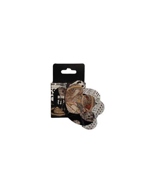 Sticker Vintage Black (40 pieces) - Pig Rabbit Shop Kpop store Spain