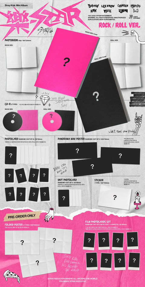 Stray Kids Mini Album - 樂-STAR / Rock Star - Pig Rabbit Shop Kpop store Spain