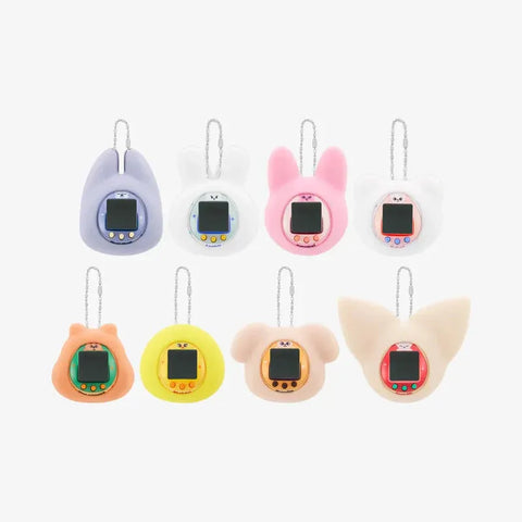 STRAY KIDS - SKZOO X DAMAGOTCHI OFFICIAL MD TAMAGOTCHI & CASE SET - Pig Rabbit Shop Kpop store Spain