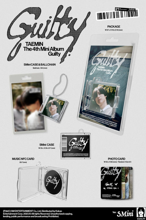 TAEMIN The 4th Mini Album - Guilty (SMini Ver.) - Pig Rabbit Shop Kpop store Spain