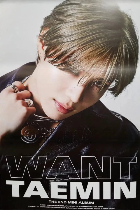 TAEMIN - WANT POSTER - Pig Rabbit Shop Kpop store Spain