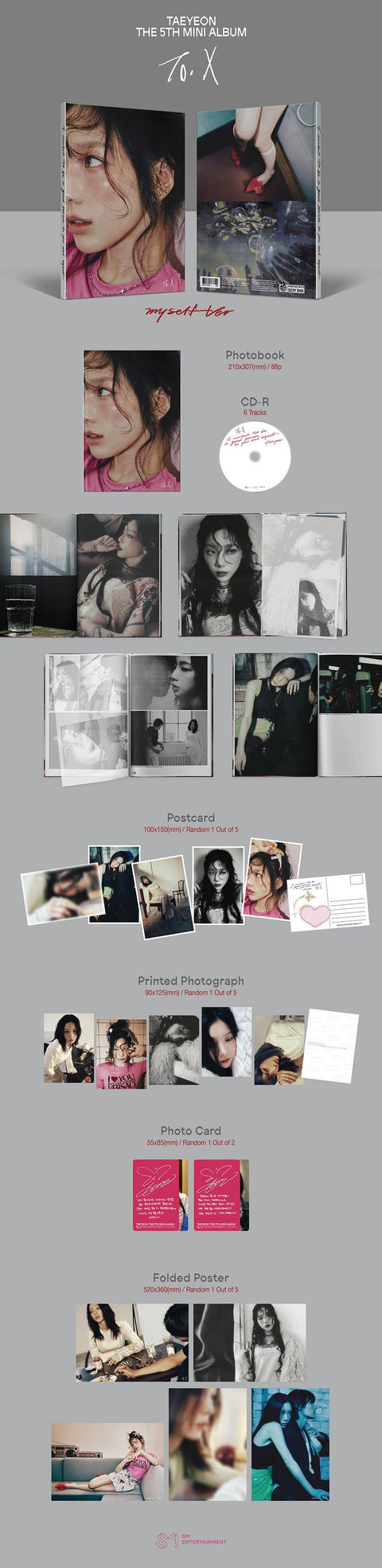 TAEYEON The 5th Mini Album - To. X - Pig Rabbit Shop Kpop store Spain