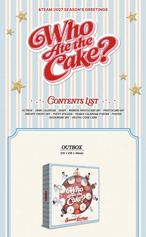 [PREORDER] &TEAM - 2027 SEASON'S GREETINGS (Who Ate the Cake?)