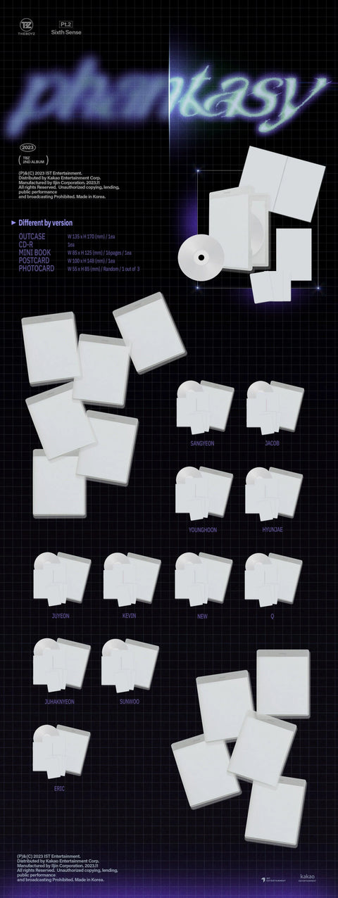 THE BOYZ 2ND ALBUM - PHANTASY Pt.2 Sixth Sense (DVD ver.) - Pig Rabbit Shop Kpop store Spain