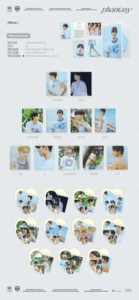 THE BOYZ VOL.2 - PHANTASY : PT.1 CHRISTMAS IN AUGUST (DVD VERSION) - Pig Rabbit Shop Kpop store Spain