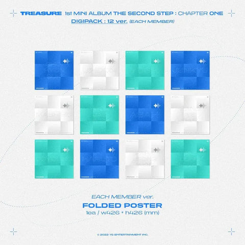 TREASURE - THE SECOND STEP : CHAPTER ONE (1st Mini Album DIGIPACK)