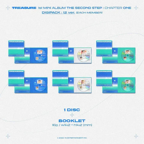 TREASURE - THE SECOND STEP : CHAPTER ONE (1st Mini Album DIGIPACK) - Pig Rabbit Shop Kpop store Spain