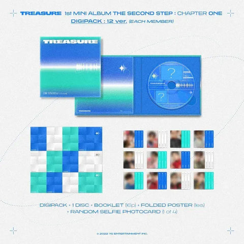 TREASURE - THE SECOND STEP : CHAPTER ONE (1st Mini Album DIGIPACK) - Pig Rabbit Shop Kpop store Spain