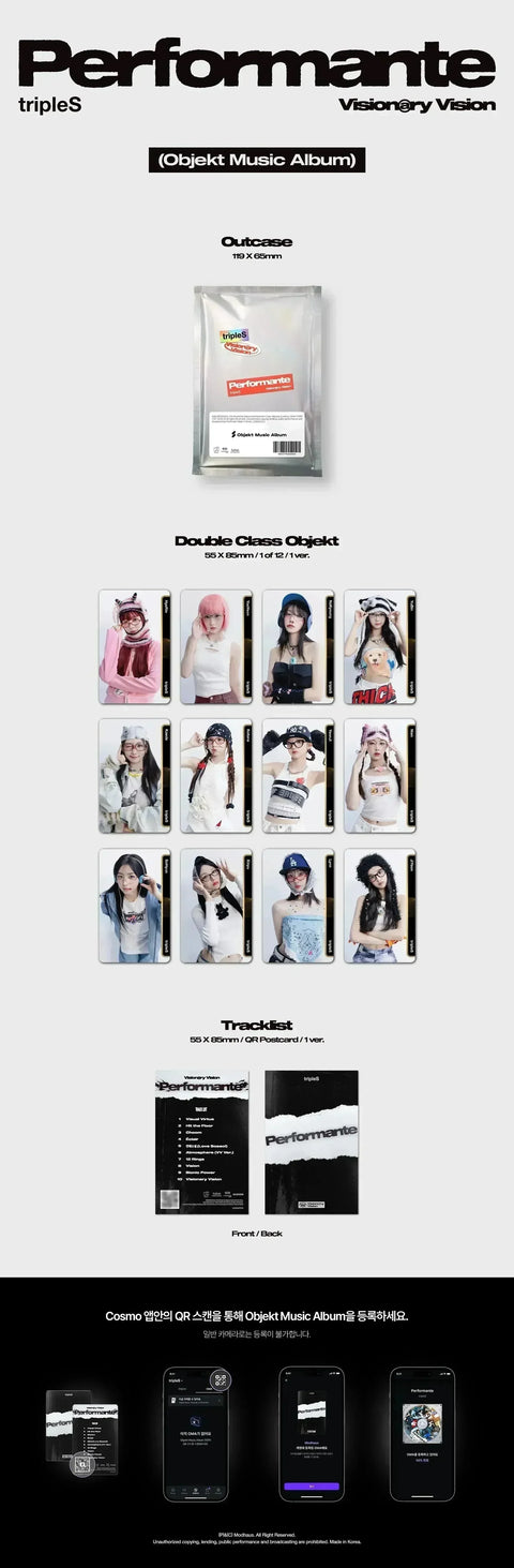 tripleS Album - Visionary Vision Performante (Objekt Music Album) - Pig Rabbit Shop Kpop store Spain