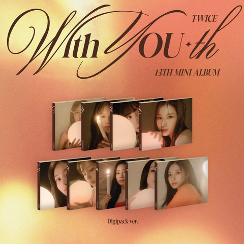 TWICE 13TH MINI ALBUM - With YOU-th (Digipack Ver.) (RANDOM VER.) - Pig Rabbit Shop Kpop store Spain