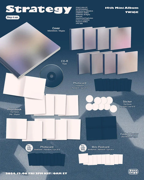 TWICE 14TH MINI ALBUM - STRATEGY (Step4 Ver.) - Pig Rabbit Shop Kpop store Spain