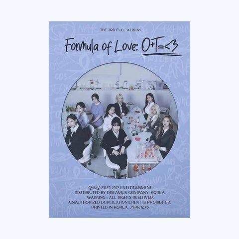 Twice full album vol.3 - Formula of love: O+T=<3 - Pig Rabbit Shop Kpop store Spain