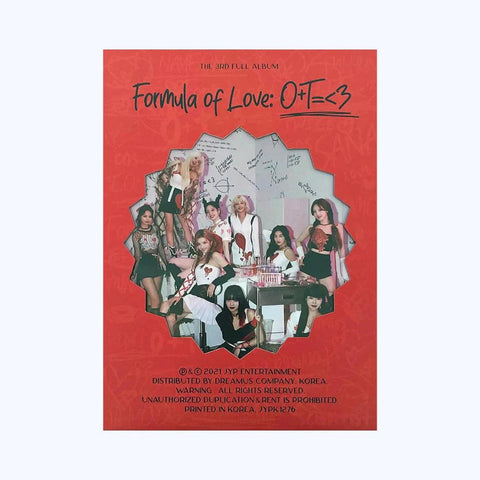 Twice full album vol.3 - Formula of love: O+T=<3 - Pig Rabbit Shop Kpop store Spain