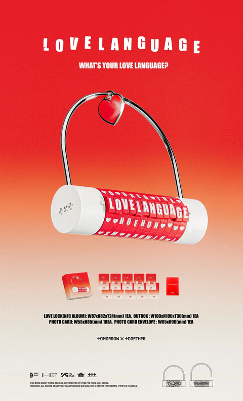 TXT - LOVE LANGUAGE NFC ALBUM - Pig Rabbit Shop Kpop store Spain