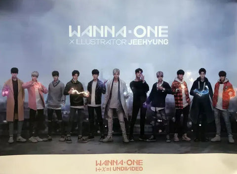 WANNA ONE - 1÷Χ=1 (UNDIVIDED) POSTER - Pig Rabbit Shop Kpop store Spain