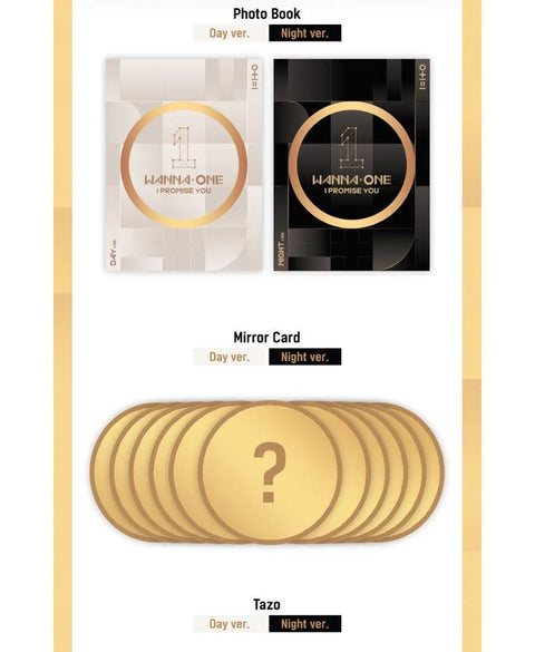 WANNA ONE 2ND MINI ALBUM - I PROMISE YOU (0+1=1) - Pig Rabbit Shop Kpop store Spain