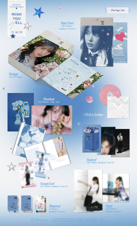 WENDY The 2nd Mini Album - Wish You Hell (Package Ver.) - Pig Rabbit Shop Kpop store Spain