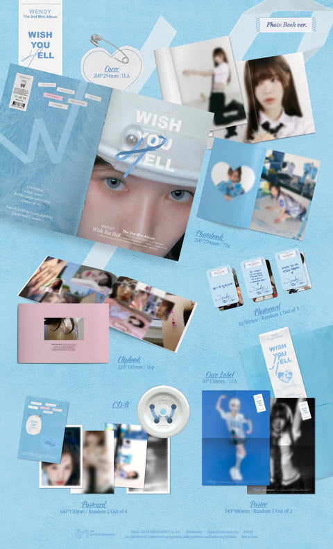 WENDY The 2nd Mini Album - Wish You Hell (Photo Book Ver.) - Pig Rabbit Shop Kpop store Spain