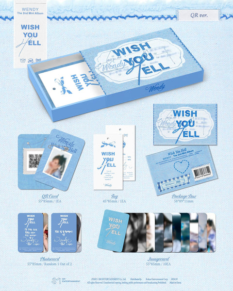 WENDY The 2nd Mini Album - Wish You Hell (QR Ver.) - Pig Rabbit Shop Kpop store Spain