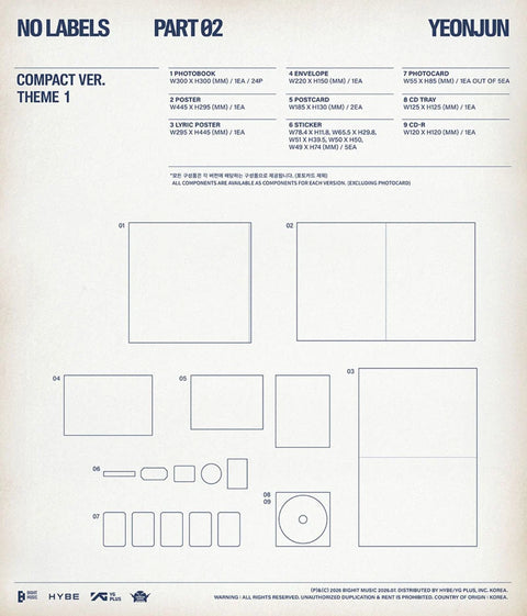 YEONJUN - NO LABELS: PART 02 (Compact Ver.)