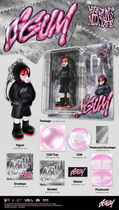 YEONJUN (TXT) - YEONJUN’s Mixtape: GGUM + PHOTOCARD MAKESTAR - Pig Rabbit Shop Kpop store Spain