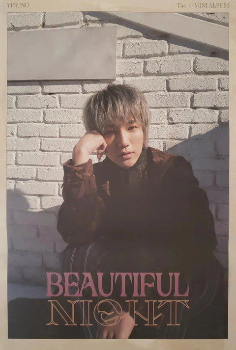 YESUNG - BEAUTIFUL NIGHT POSTER - Pig Rabbit Shop Kpop store Spain