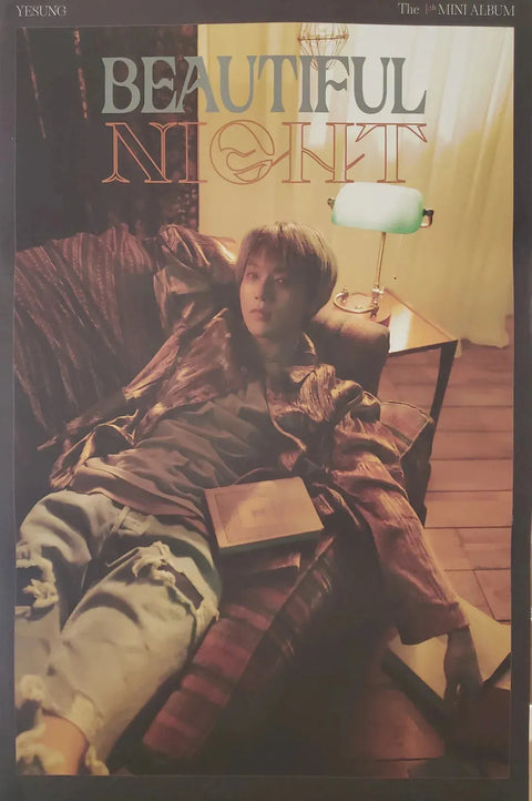 YESUNG - BEAUTIFUL NIGHT POSTER - Pig Rabbit Shop Kpop store Spain
