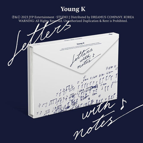 Young K - Letters with notes - Pig Rabbit Shop Kpop store Spain