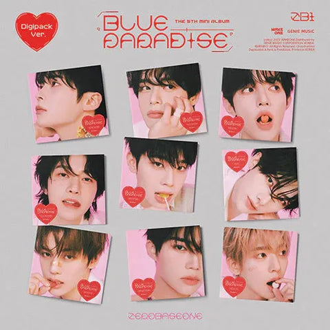 ZEROBASEONE - BLUE PARADISE THE 5TH MINI ALBUM DIGIPACK VER - Pig Rabbit Shop Kpop store Spain