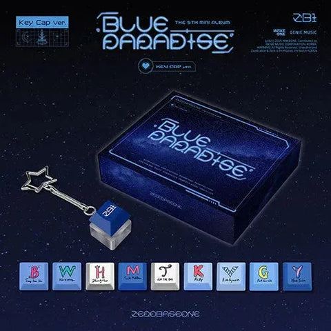 ZEROBASEONE BLUE PARADISE THE 5TH MINI ALBUM KEY CAP VER. - Pig Rabbit Shop Kpop store Spain
