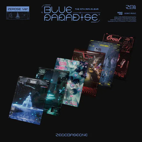 ZEROBASEONE BLUE PARADISE THE 5TH MINI ALBUM ZEROSE VER - Pig Rabbit Shop Kpop store Spain