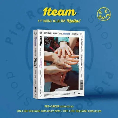 1TEAM Mini Album Vol.1 - HELLO! - Pig Rabbit Shop Kpop store Spain