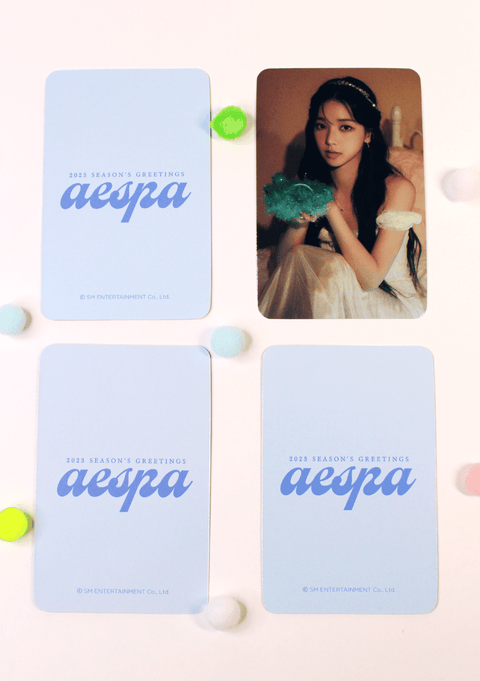 Aespa – 2023 Season’s Greetings Preorder official photocard - Pig Rabbit Shop Kpop store Spain