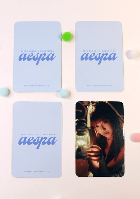 Aespa – 2023 Season’s Greetings Preorder official photocard - Pig Rabbit Shop Kpop store Spain