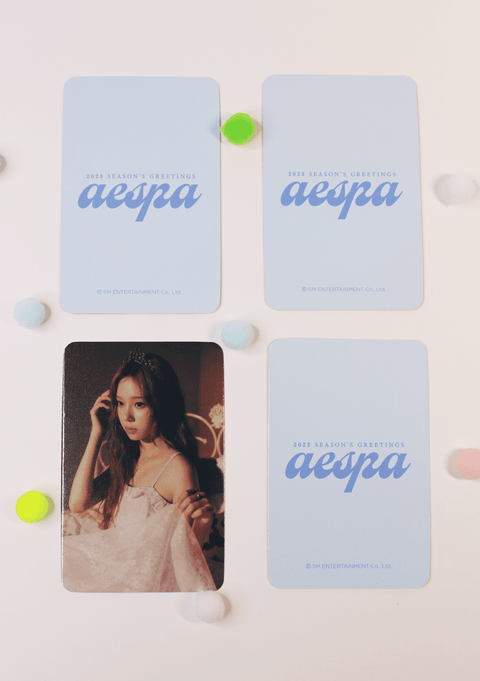 Aespa – 2023 Season’s Greetings Preorder official photocard - Pig Rabbit Shop Kpop store Spain