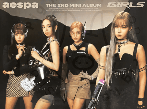 Aespa Mini Album Vol. 2 - Girls (KWANGYA Ver.) [ b ] poster - Pig Rabbit Shop Kpop store Spain