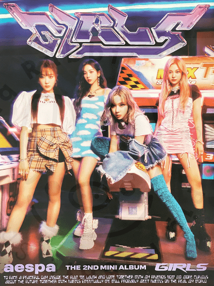 Aespa Mini Album Vol. 2 - Girls (Real World Ver.) [ a ] poster - Pig Rabbit Shop Kpop store Spain