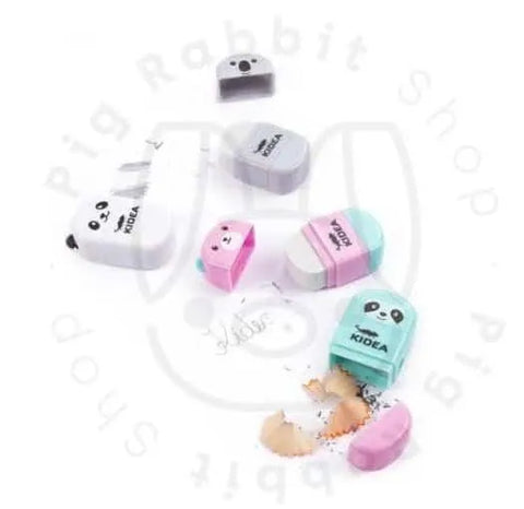 AFILADOR BORRADOR TODO EN UNO KAWAII SURTIDO RANDOM - Pig Rabbit Shop Kpop store Spain