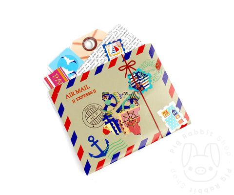 Air Mail Express Pack Sticker Beats 70/unidades - Pig Rabbit Shop Kpop store Spain