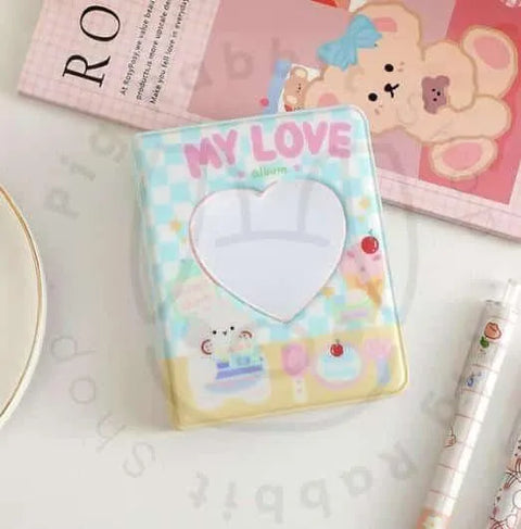 Álbum de fotos MY LOVE Azul con 40 rejillas, photocards kpop - Pig Rabbit Shop Kpop store Spain