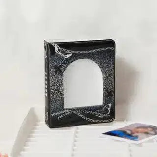 ÁLBUM PHOTOCARD KPOP 20 BOLSILLOS - 40 ESPACIOS BLANCO Y NEGRO - Pig Rabbit Shop Kpop store Spain